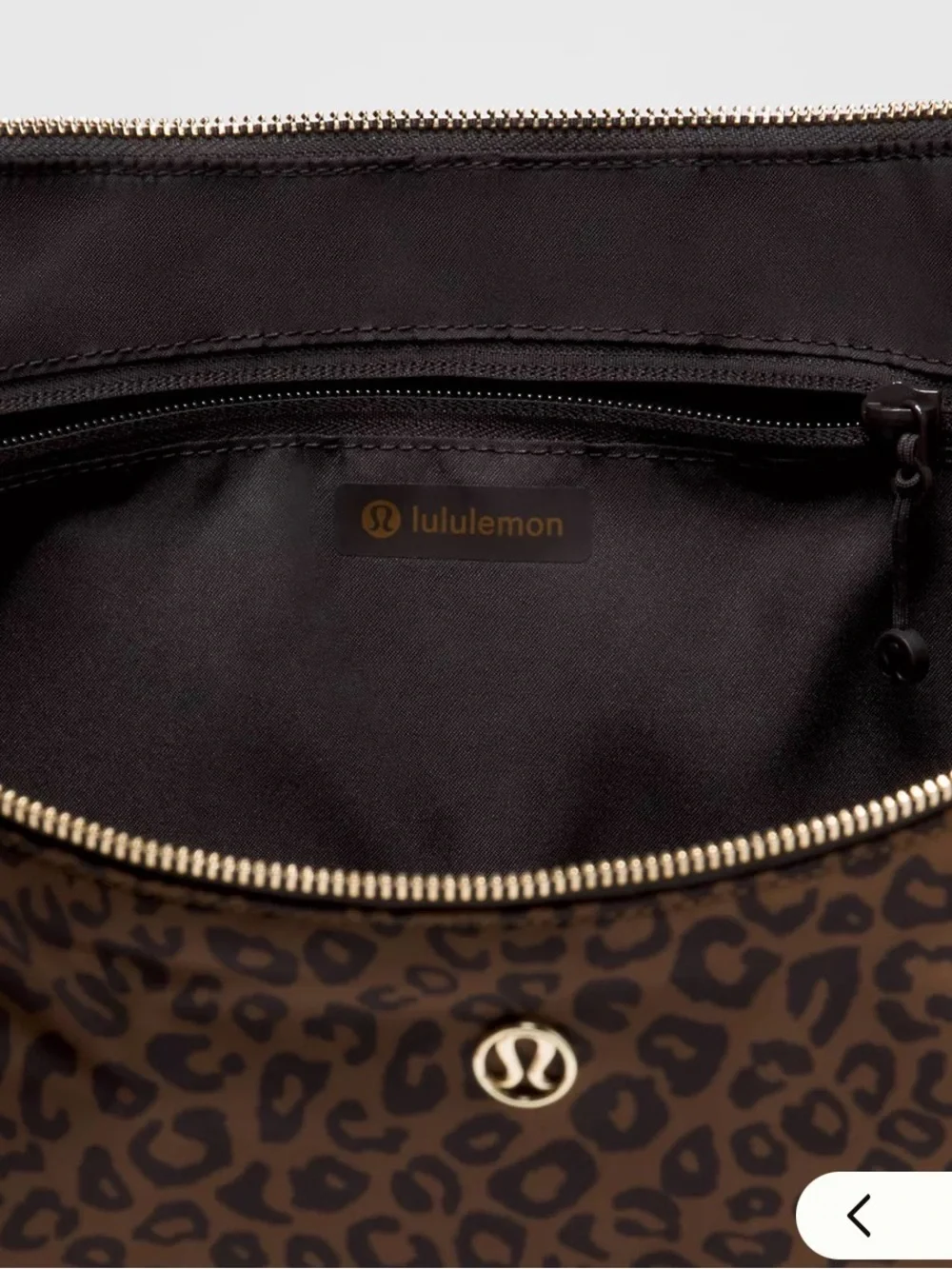 Lululemon Large Slouchy Sling Bag *Metal Hardware Leopard